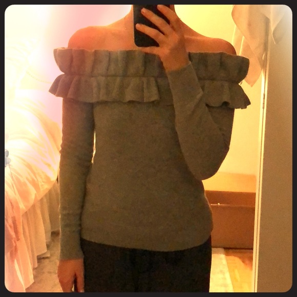 Club Monaco Off The Shoulder Sweater 